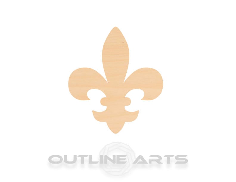 Unfinished Wooden Fleur De Lis 2 Shape | Craft Supply **Bulk Pricing Available** SHIPS FAST*thicknesses are NOMINAL*