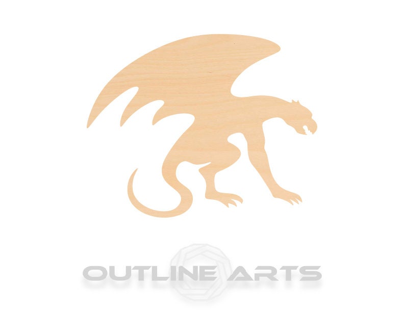 Unfinished Wooden Gargoyle Shape | Craft Supply **Bulk Pricing Available** SHIPS FAST*thicknesses are NOMINAL*