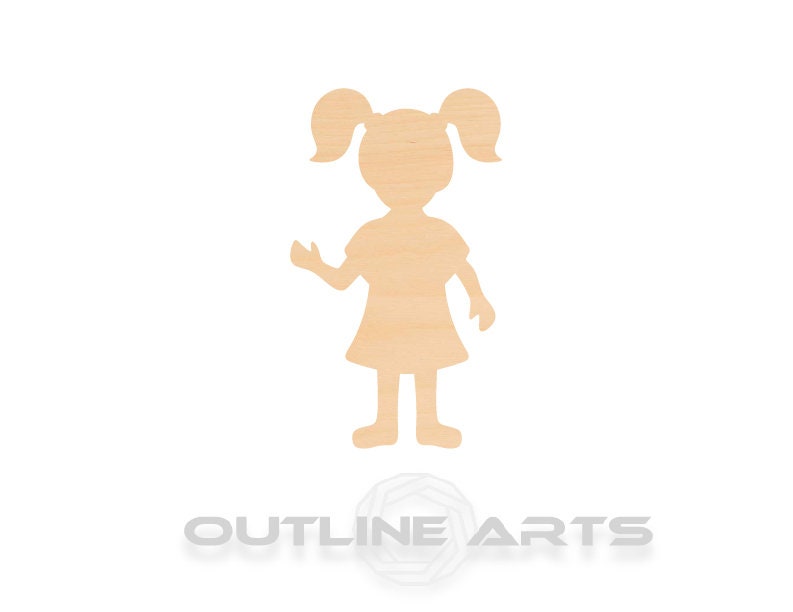 Unfinished Wooden Girl Shape | Craft Supply **Bulk Pricing Available** SHIPS FAST*thicknesses are NOMINAL*
