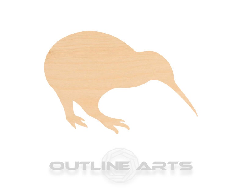 Unfinished Wooden Kiwi Shape | Craft Supply **Bulk Pricing Available** SHIPS FAST*thicknesses are NOMINAL*