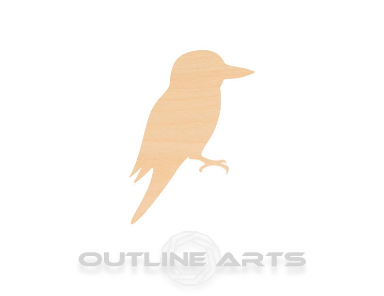 Unfinished Wooden Kookaburra Bird Shape | Craft Supply **Bulk Pricing Available** SHIPS FAST*thicknesses are NOMINAL*