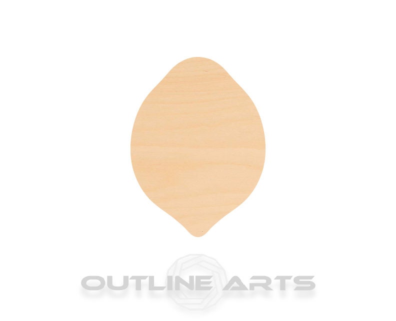 Unfinished Wooden Lemon Shape | Craft Supply **Bulk Pricing Available** SHIPS FAST*thicknesses are NOMINAL*