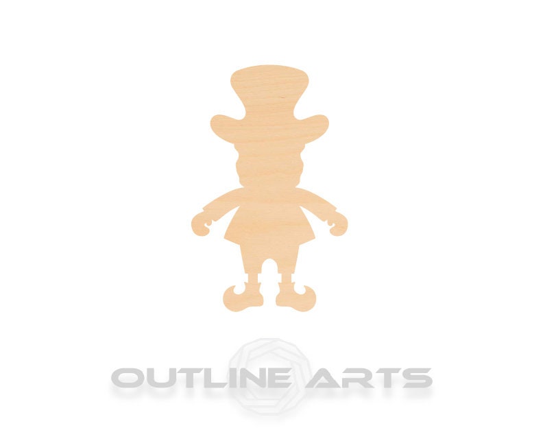Unfinished Wooden Leprechaun Shape | Craft Supply **Bulk Pricing Available** SHIPS FAST*thicknesses are NOMINAL*