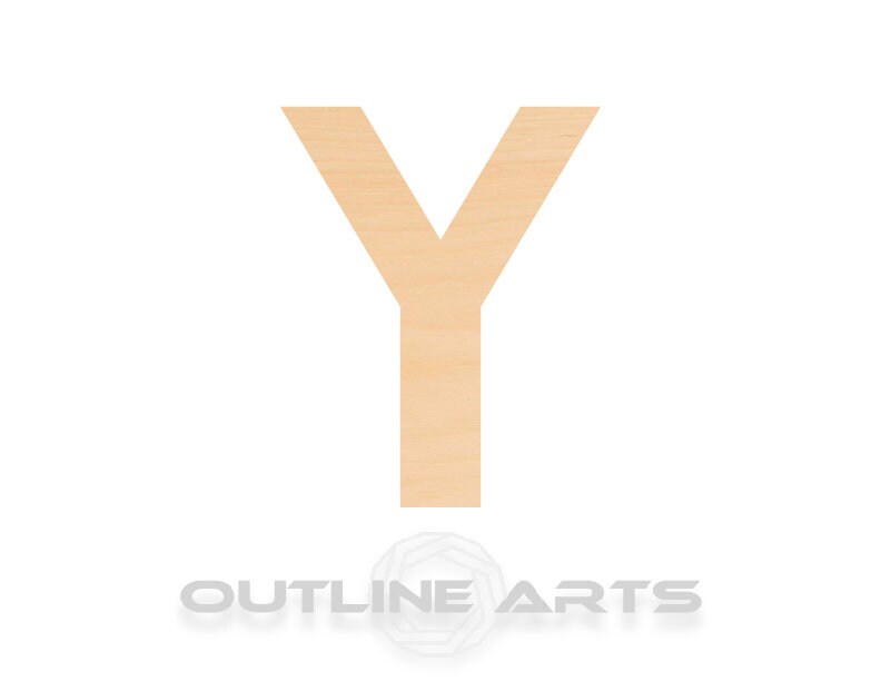 Unfinished Wooden Capital Letter Y Shape | Craft Supply **Bulk Pricing Available** SHIPS FAST*thicknesses are NOMINAL*