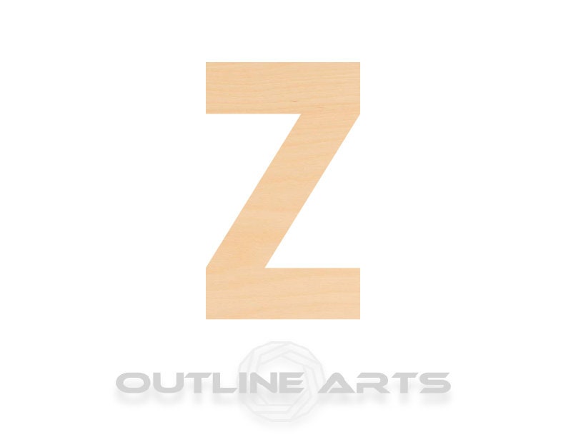 Unfinished Wooden Capital Letter Z Shape | Craft Supply **Bulk Pricing Available** SHIPS FAST*thicknesses are NOMINAL*