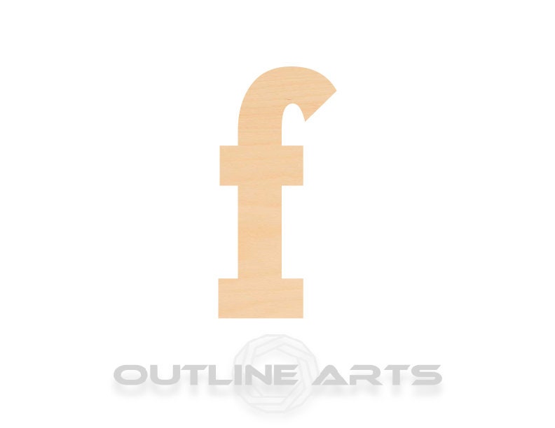 Unfinished Wooden Lowercase Letter F Shape | Craft Supply **Bulk Pricing Available** SHIPS FAST*thicknesses are NOMINAL*