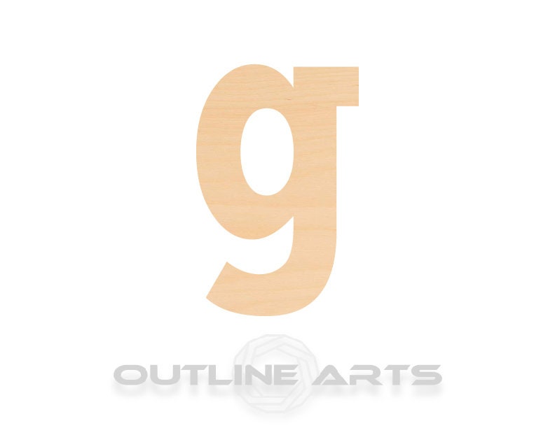 Unfinished Wooden Lowercase Letter G Shape | Craft Supply **Bulk Pricing Available** SHIPS FAST*thicknesses are NOMINAL*