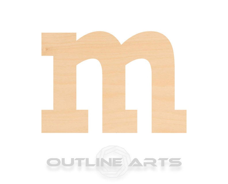 Unfinished Wooden Lowercase Letter M Shape | Craft Supply **Bulk Pricing Available** SHIPS FAST*thicknesses are NOMINAL*