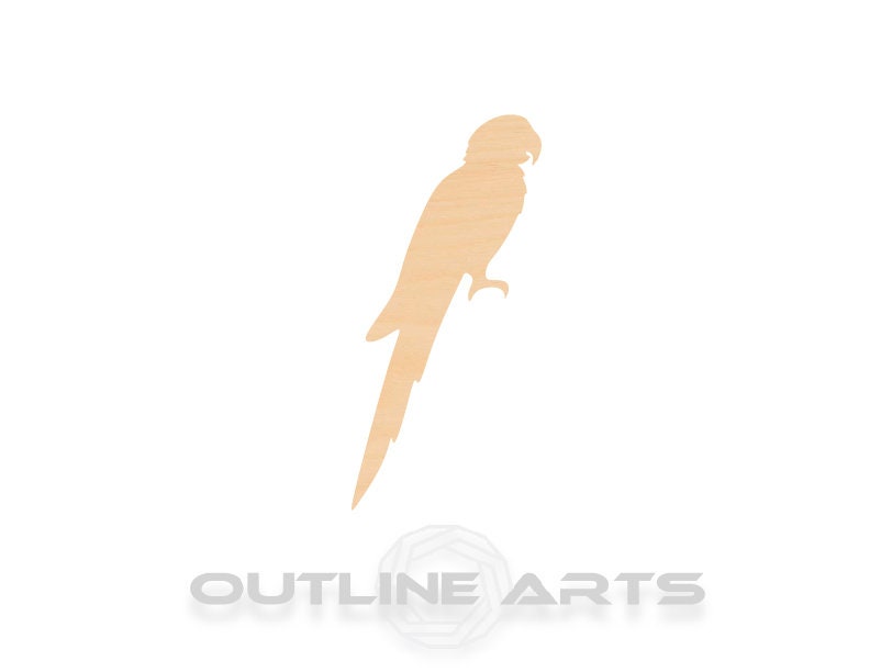 Unfinished Wooden Macaw Bird Shape | Craft Supply **Bulk Pricing Available** SHIPS FAST*thicknesses are NOMINAL*
