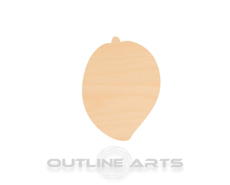 Unfinished Wooden Mango Shape | Craft Supply **Bulk Pricing Available** SHIPS FAST*thicknesses are NOMINAL*