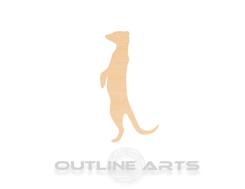 Unfinished Wooden Meerkat Shape | Craft Supply **Bulk Pricing Available** SHIPS FAST*thicknesses are NOMINAL*