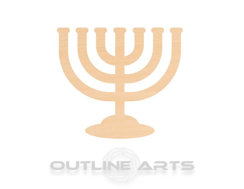 Unfinished Wooden Menorah Shape | Craft Supply **Bulk Pricing Available** SHIPS FAST*thicknesses are NOMINAL*