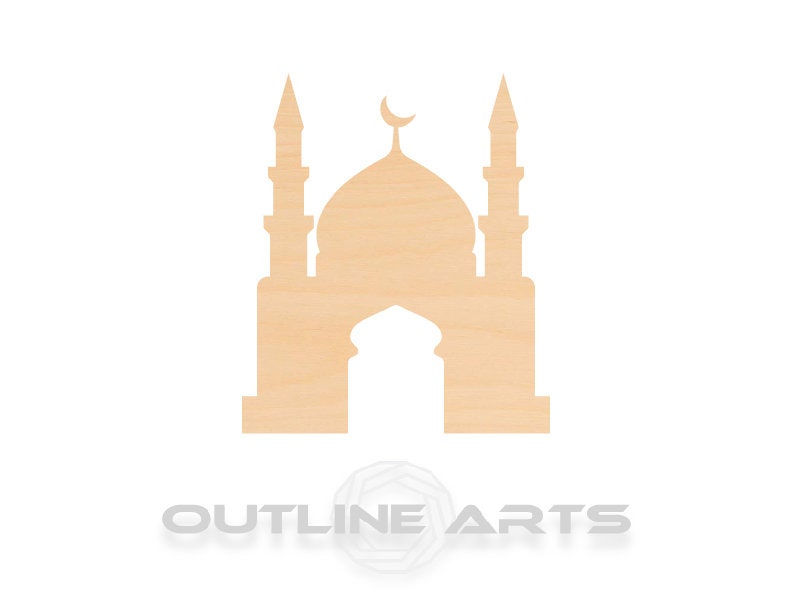 Unfinished Wooden Mosque Shape | Craft Supply **Bulk Pricing Available** SHIPS FAST*thicknesses are NOMINAL*