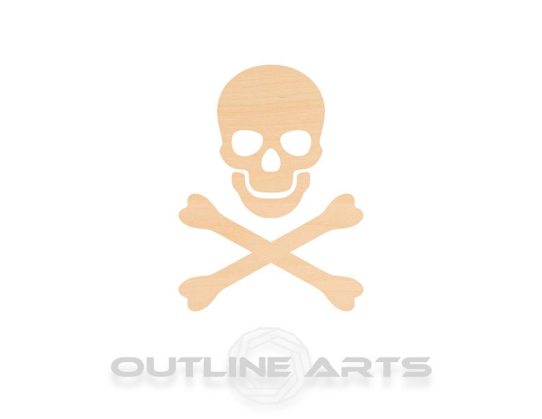 Unfinished Wooden Crossbones Shape | Craft Supply **Bulk Pricing Available** SHIPS FAST*thicknesses are NOMINAL*