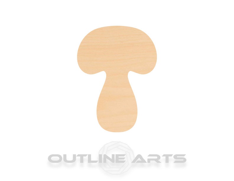 Unfinished Wooden Mushroom Shape | Craft Supply **Bulk Pricing Available** SHIPS FAST*thicknesses are NOMINAL*