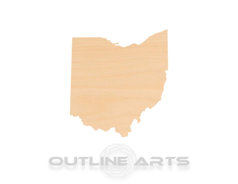 Unfinished Wooden Ohio Shape | Craft Supply **Bulk Pricing Available** SHIPS FAST*thicknesses are NOMINAL*