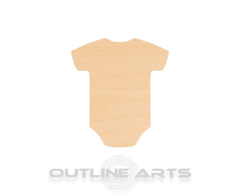 Unfinished Wooden Onesie Shape | Craft Supply **Bulk Pricing Available** SHIPS FAST*thicknesses are NOMINAL*