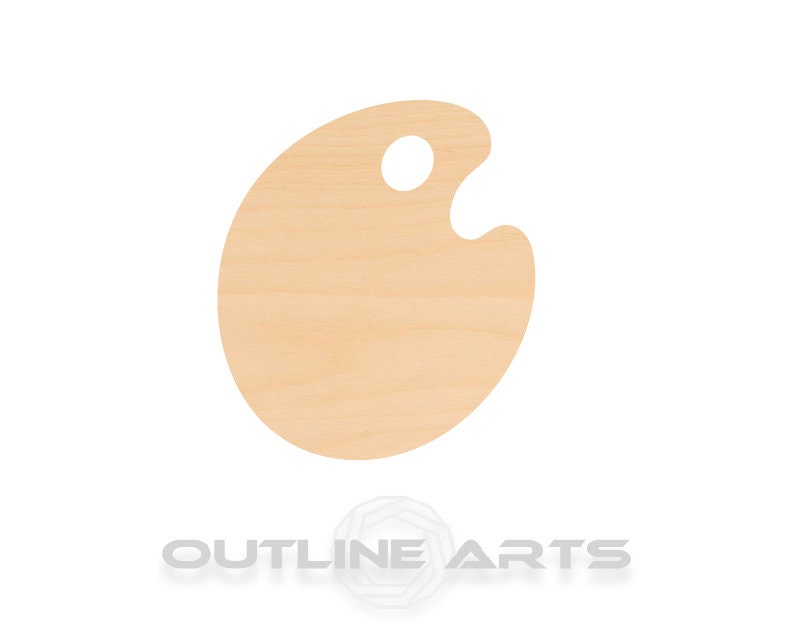 Unfinished Wooden Paint Palette Shape | Craft Supply **Bulk Pricing Available** SHIPS FAST*thicknesses are NOMINAL*