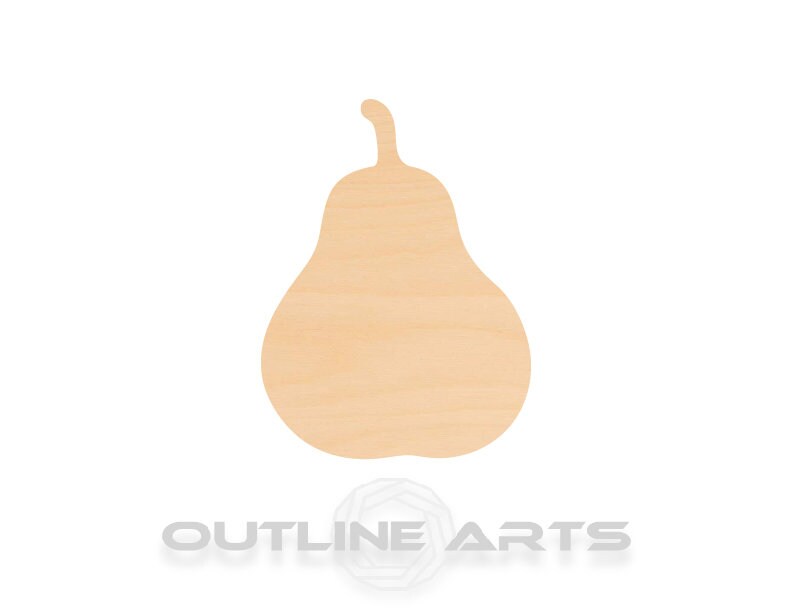Unfinished Wooden Pear Shape | Craft Supply **Bulk Pricing Available** SHIPS FAST*thicknesses are NOMINAL*