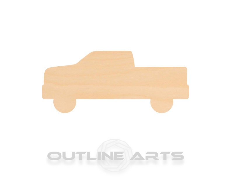 Unfinished Wooden Pickup Truck Shape | Craft Supply **Bulk Pricing Available** SHIPS FAST*thicknesses are NOMINAL*