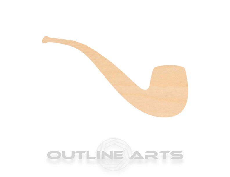 Unfinished Wooden Pipe Shape | Craft Supply **Bulk Pricing Available** SHIPS FAST*thicknesses are NOMINAL*
