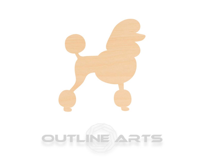 Unfinished Wooden Poodle Shape | Craft Supply **Bulk Pricing Available** SHIPS FAST*thicknesses are NOMINAL*