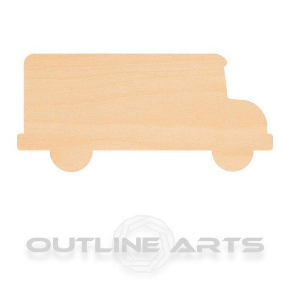 Unfinished Wooden Bus Shape | Craft Supply **Bulk Pricing Available** SHIPS FAST*thicknesses are NOMINAL*