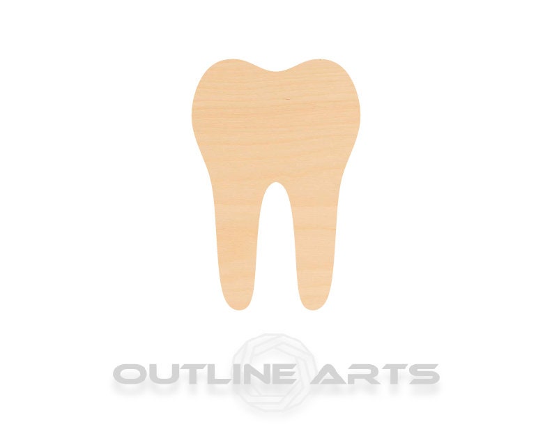 Unfinished Wooden Tooth Shape | Craft Supply **Bulk Pricing Available** SHIPS FAST*thicknesses are NOMINAL*