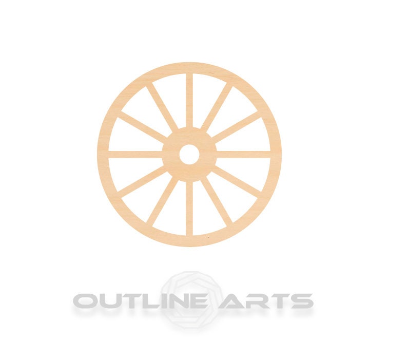 Unfinished Wooden Wheel Shape | Craft Supply **Bulk Pricing Available** SHIPS FAST*thicknesses are NOMINAL*
