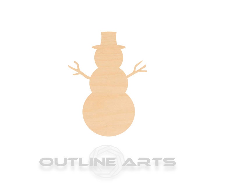 Unfinished Wooden Snowman Shape | Craft Supply **Bulk Pricing Available** SHIPS FAST*thicknesses are NOMINAL*