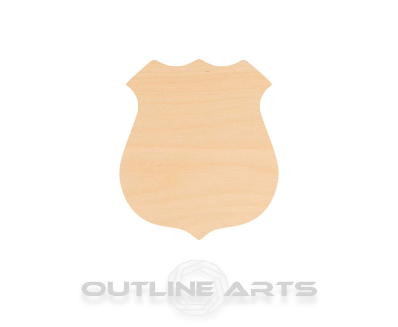 Unfinished Wooden Badge Shape | Craft Supply **Bulk Pricing Available** SHIPS FAST*thicknesses are NOMINAL*