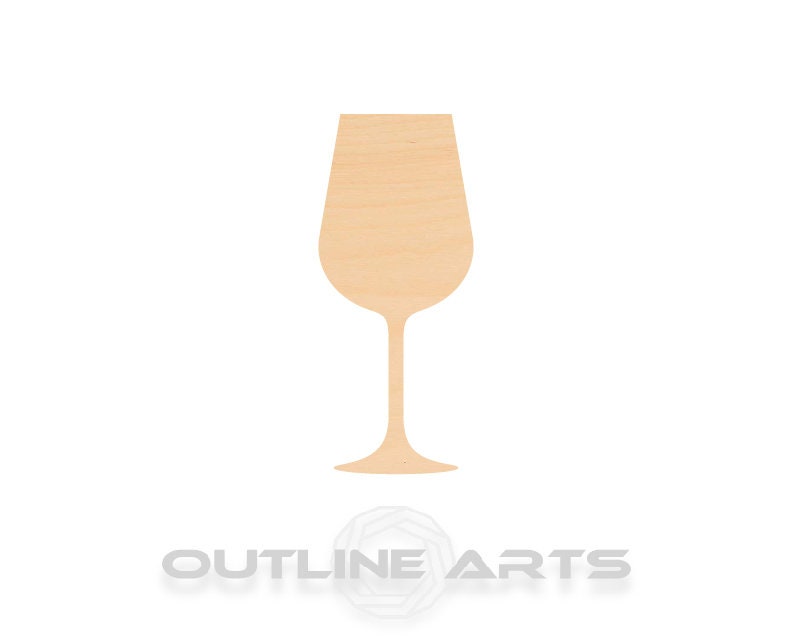 Unfinished Wooden Wine Glass Shape | Craft Supply **Bulk Pricing Available** SHIPS FAST*thicknesses are NOMINAL*