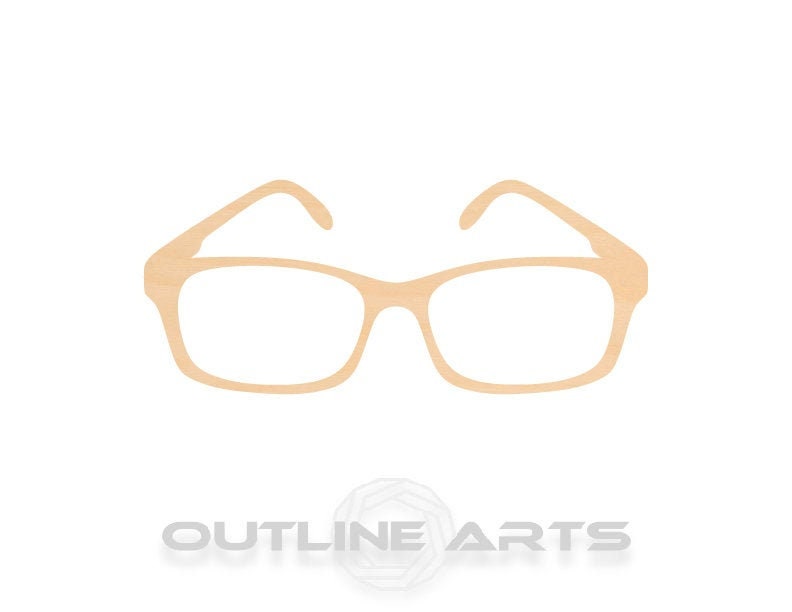 Unfinished Wooden Eyeglasses Shape | Craft Supply **Bulk Pricing Available** SHIPS FAST*thicknesses are NOMINAL*