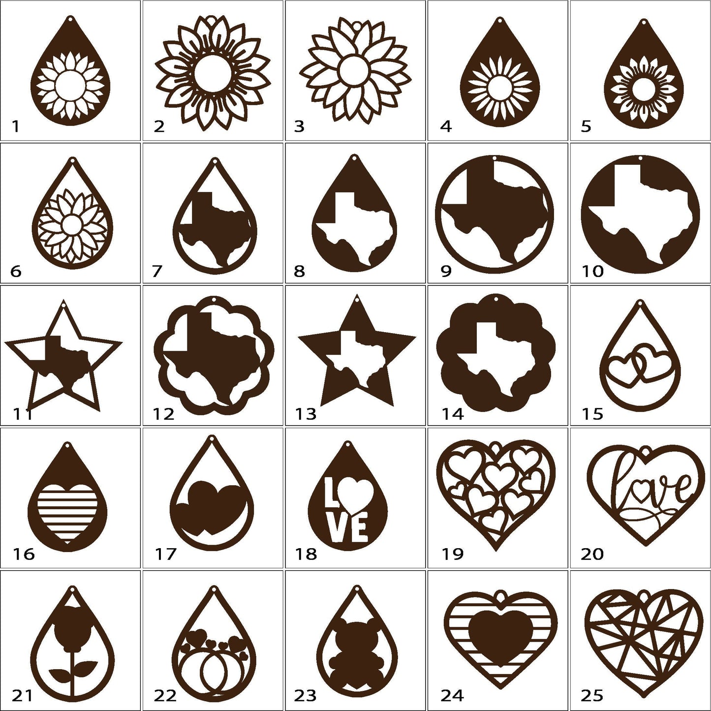 Bulk Wooden earrings blanks. Unfinished wood earrings. Blank cutouts. Wood jewelry blanks. DIY Unfinished Laser Cut Wood Earrings Blanks. FF