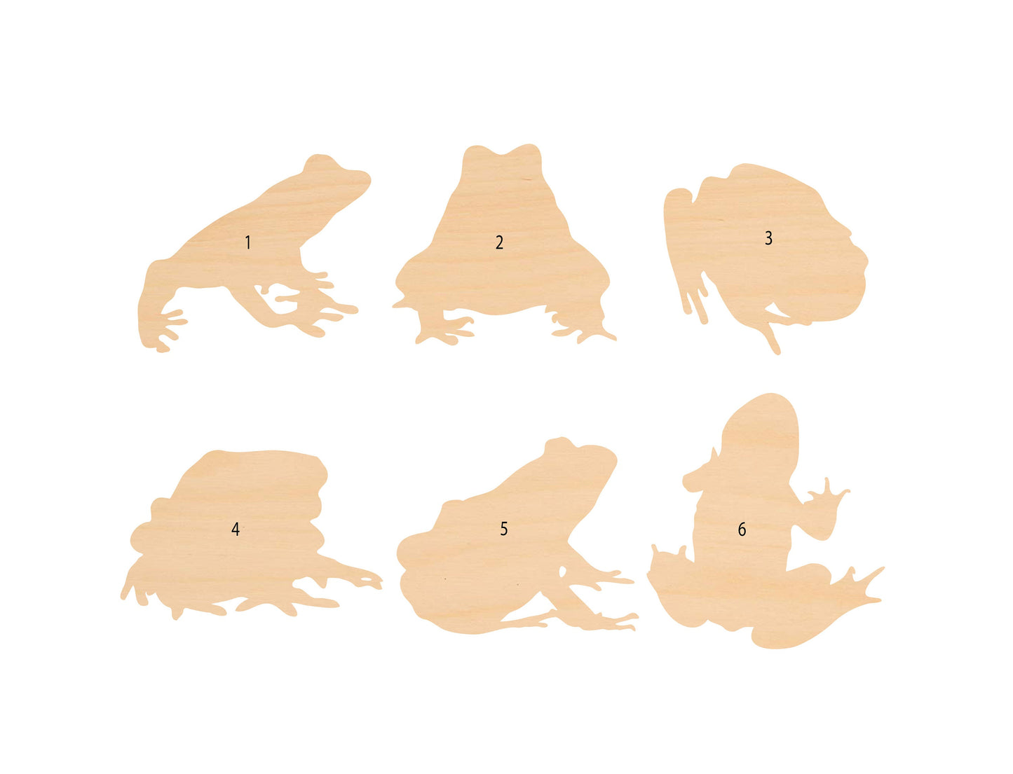 Unfinished Wooden Frog Shape | Craft Supply **Bulk Pricing Available**  SHIPS FAST*thicknesses are NOMINAL*