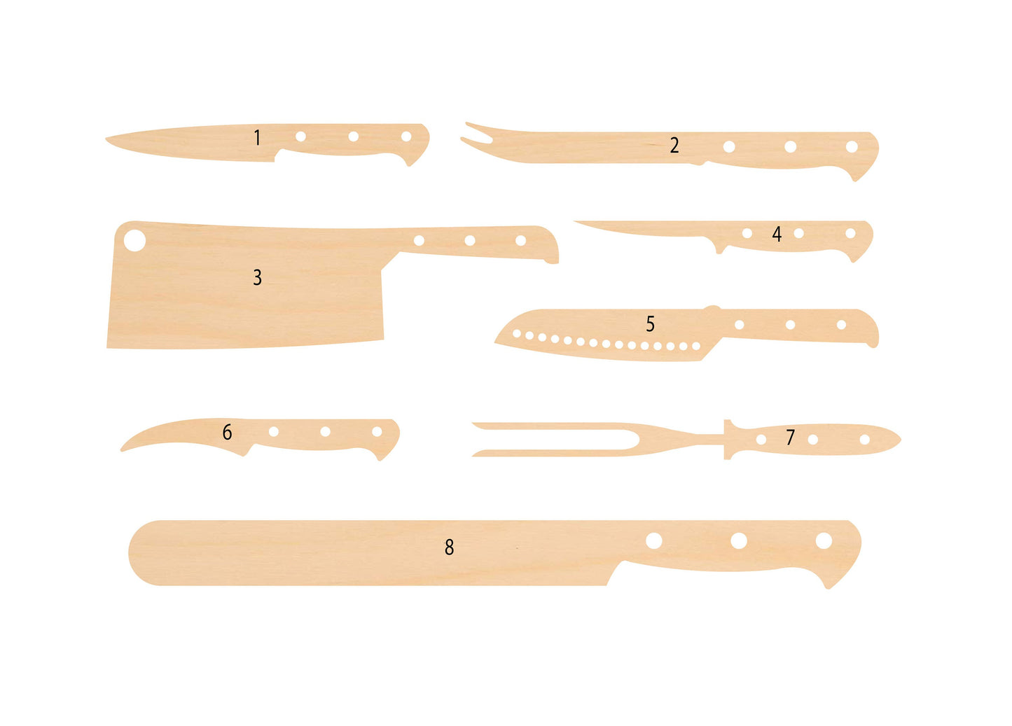 Unfinished Wooden Knife Shape | Craft Supply **Bulk Pricing Available**  SHIPS FAST*thicknesses are NOMINAL*