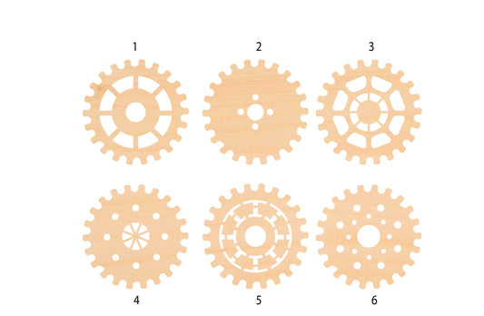 Unfinished Wooden Bike Sprocket Shape | Craft Supply **Bulk Pricing Available**  SHIPS FAST*thicknesses are NOMINAL*