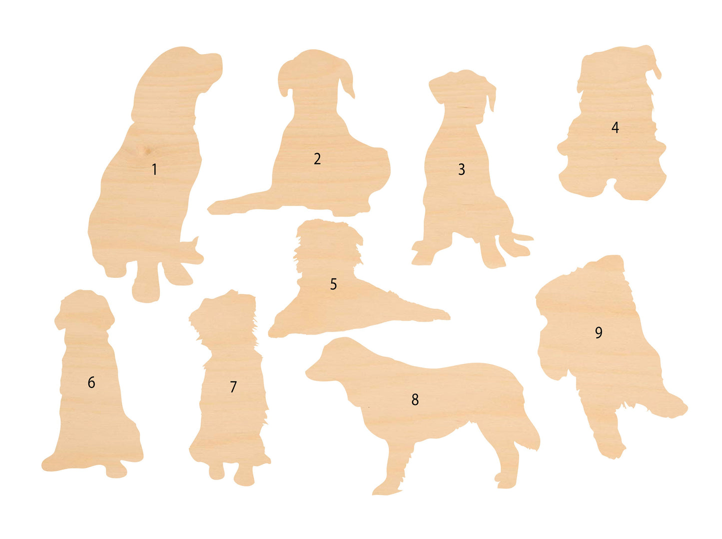 Unfinished Wooden Dog Shape | Craft Supply **Bulk Pricing Available**  SHIPS FAST*thicknesses are NOMINAL*