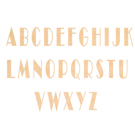 Unfinished Wooden Letters Broadway Shape | Craft Supply **Bulk Pricing Available**  SHIPS FAST*thicknesses are NOMINAL*