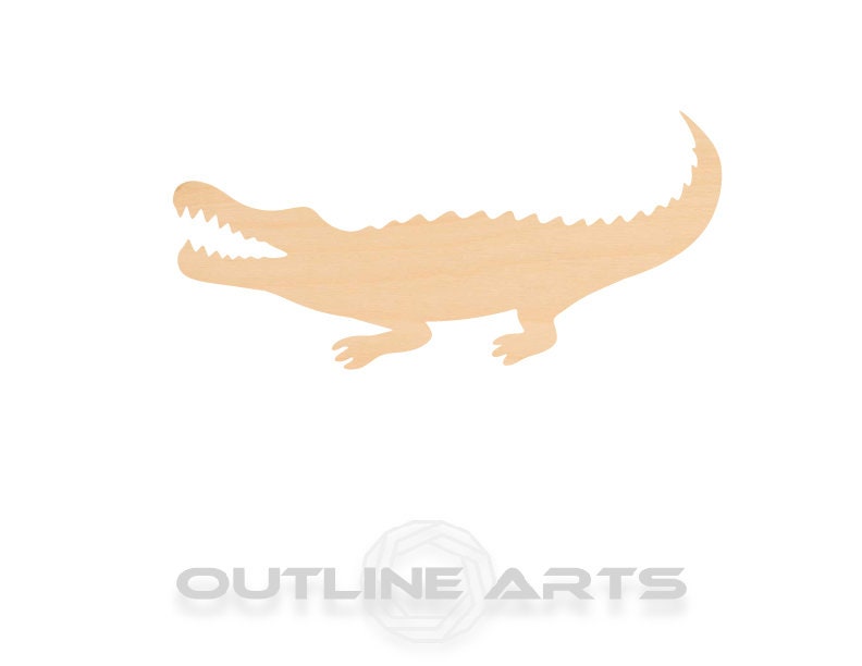 Unfinished Wooden Alligator Shape | Craft Supply **Bulk Pricing Available**  SHIPS FAST*thicknesses are NOMINAL*