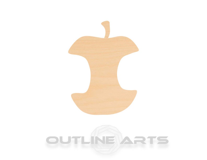 Unfinished Wooden Apple Core Shape | Craft Supply **Bulk Pricing Available**  SHIPS FAST*thicknesses are NOMINAL*