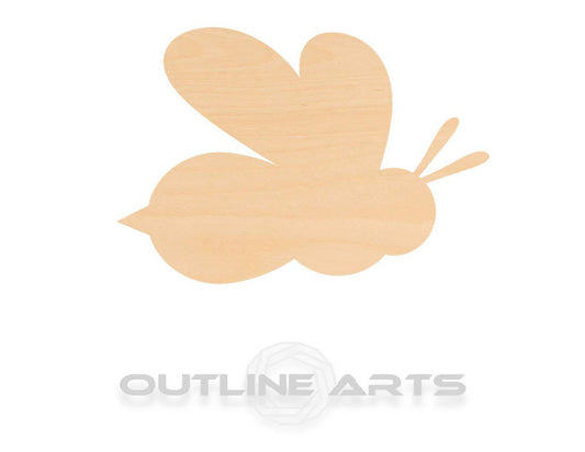 Unfinished Wooden Bee 2 Shape | Craft Supply **Bulk Pricing Available**  SHIPS FAST*thicknesses are NOMINAL*