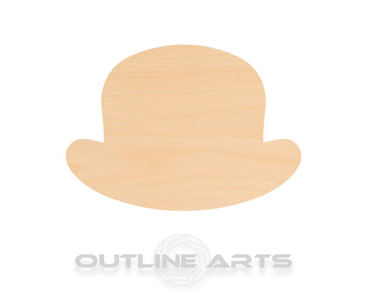 Unfinished Wooden Bowler Hat Shape | Craft Supply **Bulk Pricing Available**  SHIPS FAST*thicknesses are NOMINAL*
