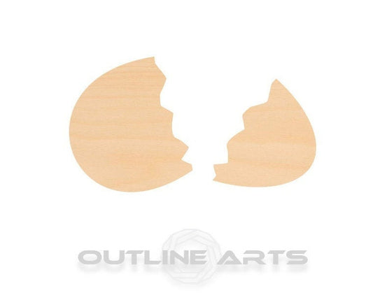 Unfinished Wooden Broken Egg Shape | Craft Supply **Bulk Pricing Available**  SHIPS FAST*thicknesses are NOMINAL*