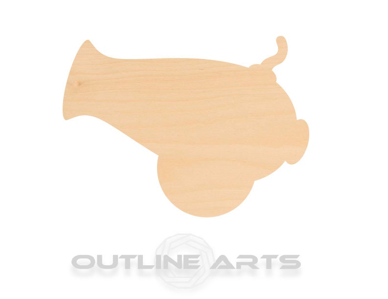 Unfinished Wooden Cannon Shape | Craft Supply **Bulk Pricing Available**  SHIPS FAST*thicknesses are NOMINAL*