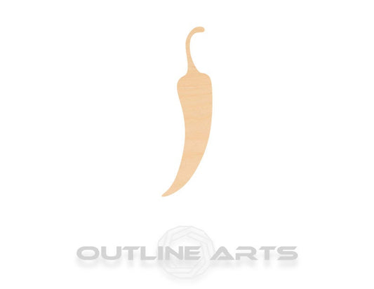 Unfinished Wooden Chili Pepper Shape | Craft Supply **Bulk Pricing Available**  SHIPS FAST*thicknesses are NOMINAL*