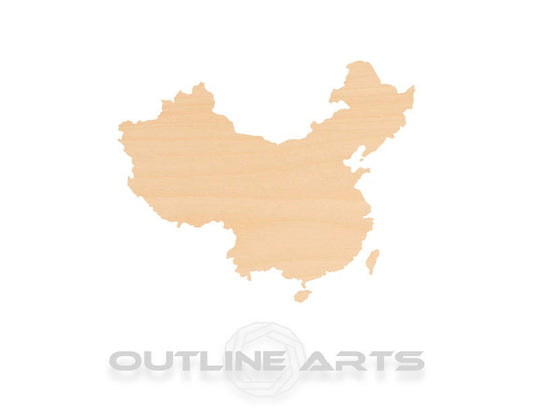 Unfinished Wooden China Shape | Craft Supply **Bulk Pricing Available**  SHIPS FAST*thicknesses are NOMINAL*