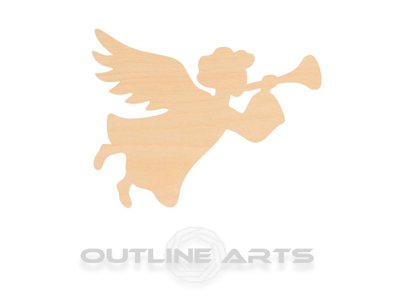 Unfinished Wooden Christmas Angel Shape | Craft Supply **Bulk Pricing Available**  SHIPS FAST*thicknesses are NOMINAL*