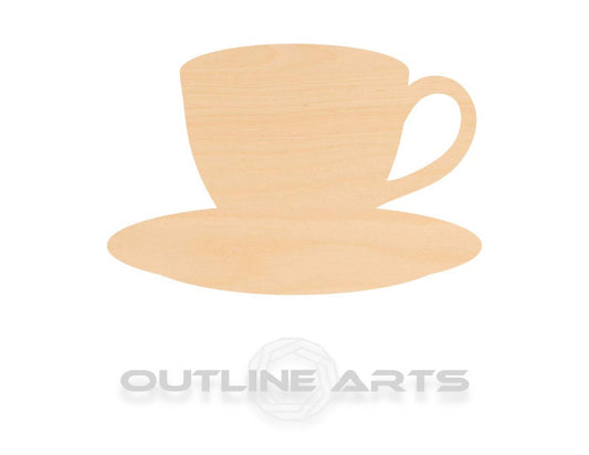 Unfinished Wooden Coffee Cup Shape | Craft Supply **Bulk Pricing Available**  SHIPS FAST*thicknesses are NOMINAL*