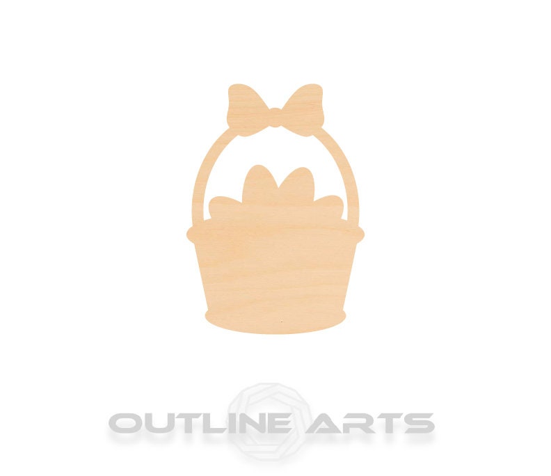 Unfinished Wooden Easter Basket Shape | Craft Supply **Bulk Pricing Available**  SHIPS FAST*thicknesses are NOMINAL*